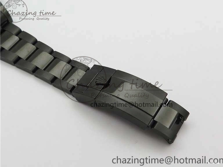 MiroTime 0901 EasyCare Yacht-Master 116622 DLC VRF Best Edition Black Dial on DLC Bracelet VR 2918